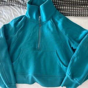 Lululemon Athletica Turquoise Half-Zip Pullover